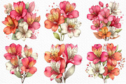 Spring Alstroemeria Flowers Clipart, an Illustration by Craft Nest (Thumbnail 5 of 11)