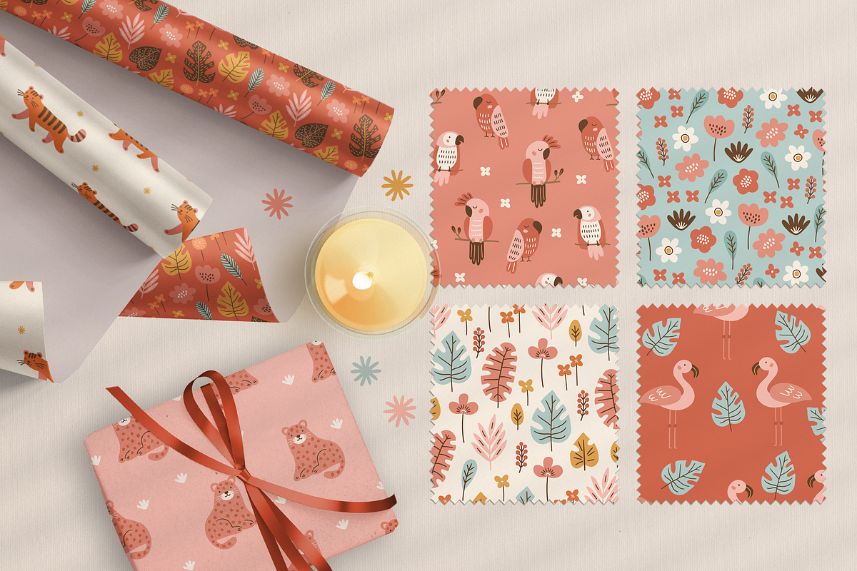 Jungle Friends Kit, an Animal Illustration by miumiu (Photo 4 of 15)