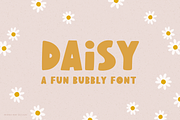 Daisy - Fun Bubbly Display Font, a Font by Minna May Design (Thumbnail 6 of 6)