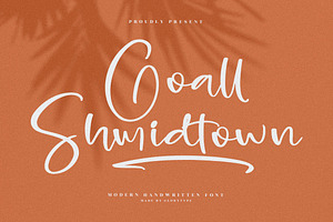 Goall Shmidtown Modern Handwritten