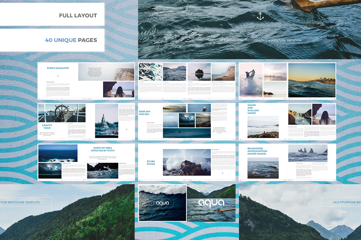 A Q U A landscape brochure, a Brochure Template by Boris Cupac (Photo 14 of 17)