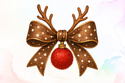 Christmas Coquette Bows PNG, an Illustration by Sublimation Artist (Thumbnail 1 of 9)