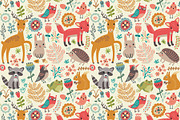 Forest. Animals and patterns, a Pattern Graphic by Anna Guz's Store (Thumbnail 3 of 5)