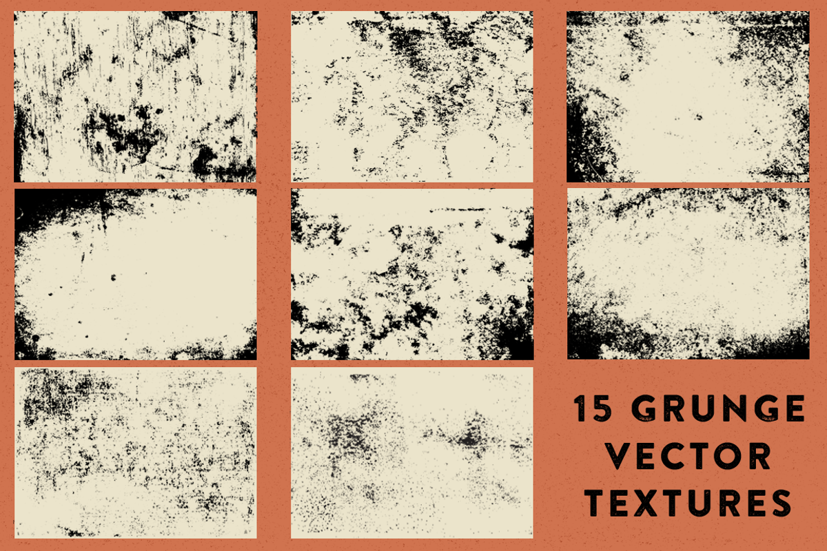 15 Grunge Vector Textures preview 2