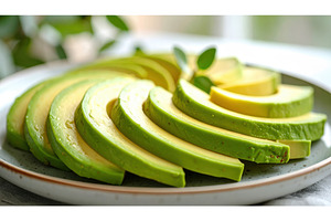 Fresh sliced avocado on ceramic, a Food & Drink Photo by Igor Tichonow