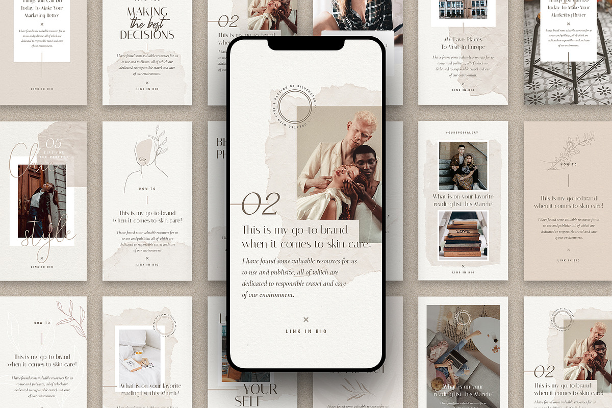 Elodie - 60 Animated Posts & Stories, a Social Media Template by SilverStag Type Foundry (Photo 14 of 48)