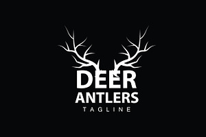Deer Antlers Logo Design Hunter, a Branding & Logo Template by Maylianaw28