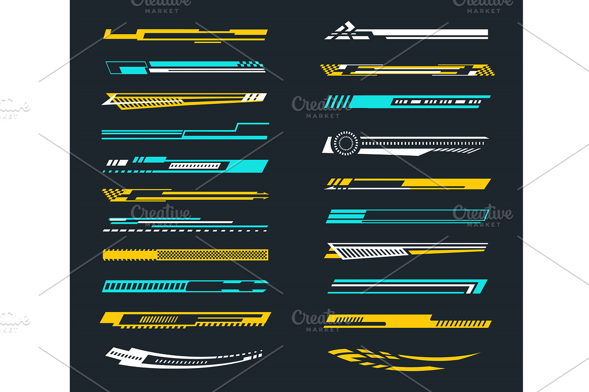 Sport decals. Racing car vinyl, an Illustration by winwin.art