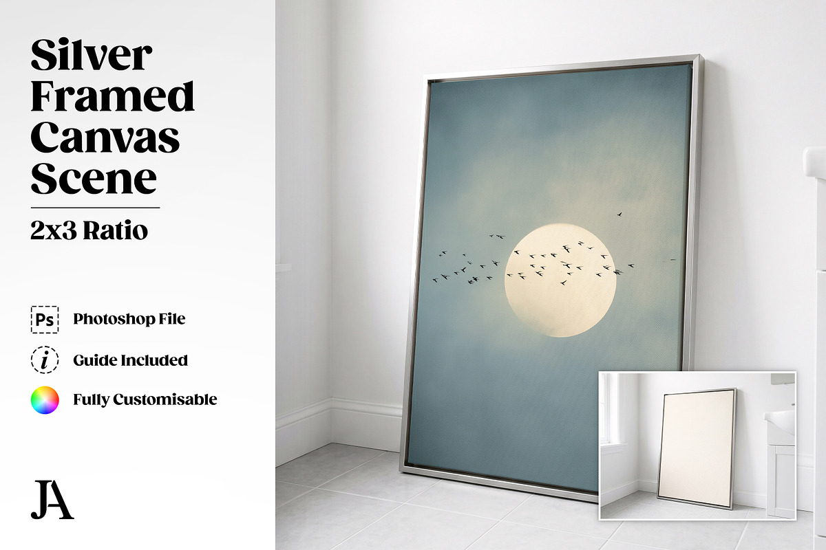 Framed Canvas Mockup Bundle PSD, a Household Mockup by Julian Adams (Photo 32 of 35)