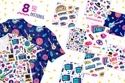 90s retro style vector clipart, an Illustration by Brandianna (Thumbnail 6 of 7)