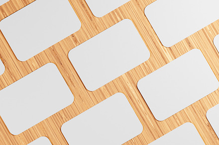 Stacks of white Business cards, 3d illustration, a Business Photo by RF Images