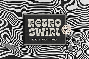 Retro Swirl Vector Patterns
