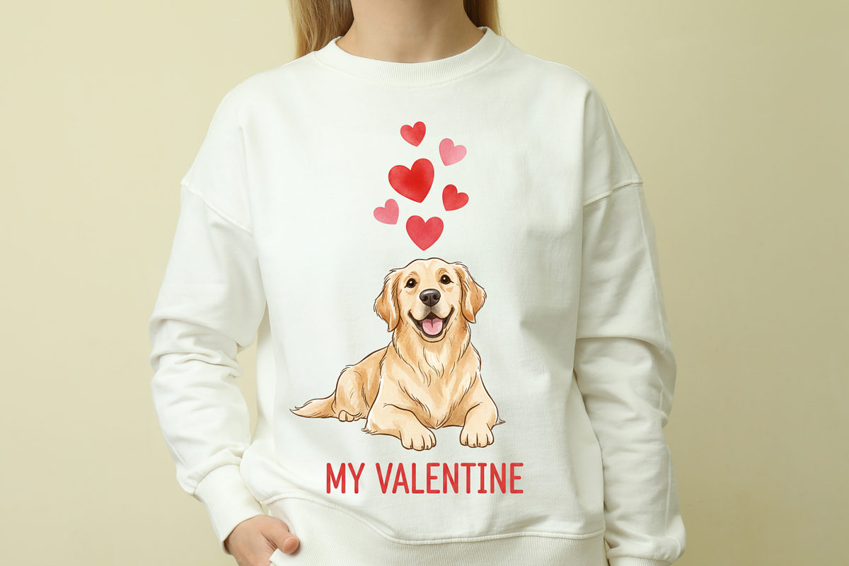 Cute Puppy PNG Valentine Dog Clipart, a Graphic by Vector Portal (Photo 1 of 3)