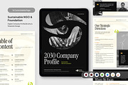 Sustainable NGO Foundation Profile, a Brochure Template by productype1 (Thumbnail 1 of 6)