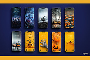 20 Halloween Phone Wallpapers, a Background Graphic by BazziBa♥ (Thumbnail 4 of 5)