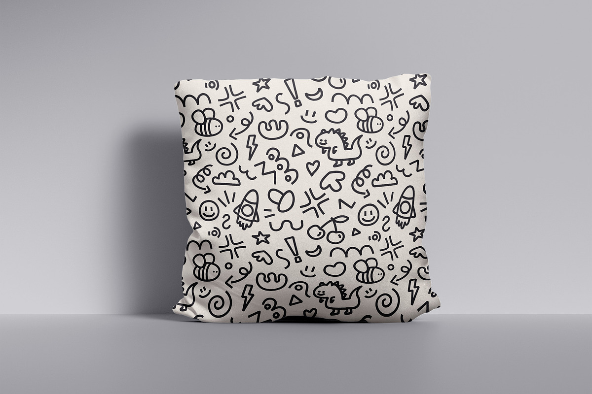 Creative Line Art Doodle Pattern, a Pattern Graphic by Neermana (Photo 5 of 5)
