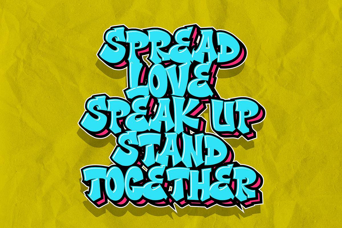 Thorm Block - Graffiti Font, a Blackletter Font by figuree studio (Photo 2 of 8)
