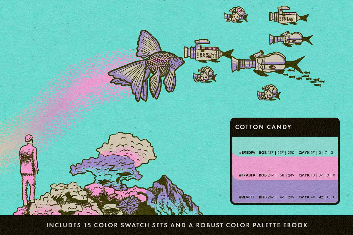 Dot Dreams for Procreate, a Brush Add-On by RetroSupply Co. (Photo 5 of 9)
