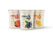 Yogurt Cup Mockup Set | Packaging, a Cups & Container Mockup by Deeplab (Thumbnail 13 of 19)