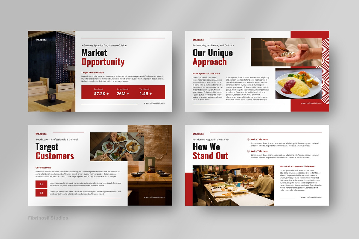 Japanese Food Restaurant Pitch Deck preview 2