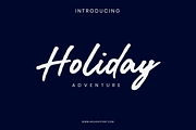 Holiday Adventure, a Handwritten Font by alphArtype (Thumbnail 1 of 8)