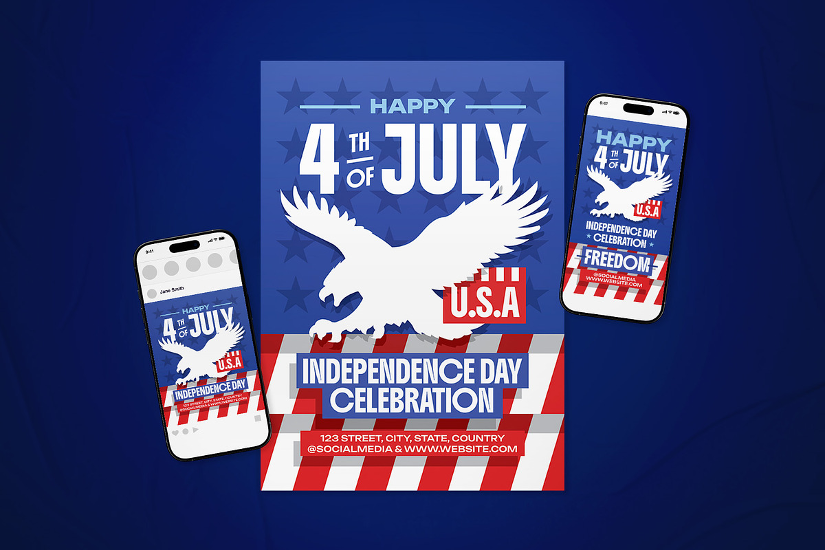 USA Independence Day Flyer Set, a Flyer Template by The Good Store (Photo 1 of 2)