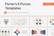 Porter's 5 Forces PowerPoint, a Presentation Template by HiSlide.io (Thumbnail 1 of 5)