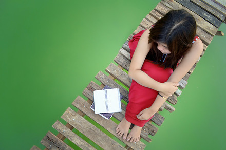 Girl in colors stock photo containing adult and attractive, a Beauty & Fashion Photo by bastera