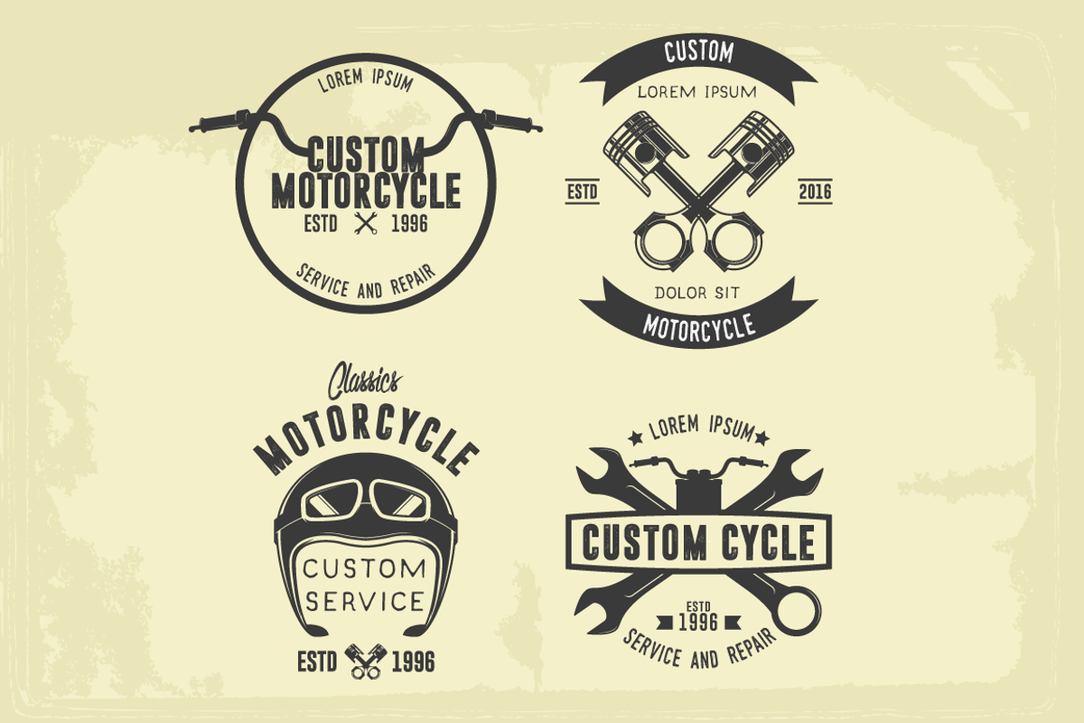 Vintage Motorcycle Badge Vol. 01, a Branding & Logo Template by Dikas Studio (Photo 4 of 5)