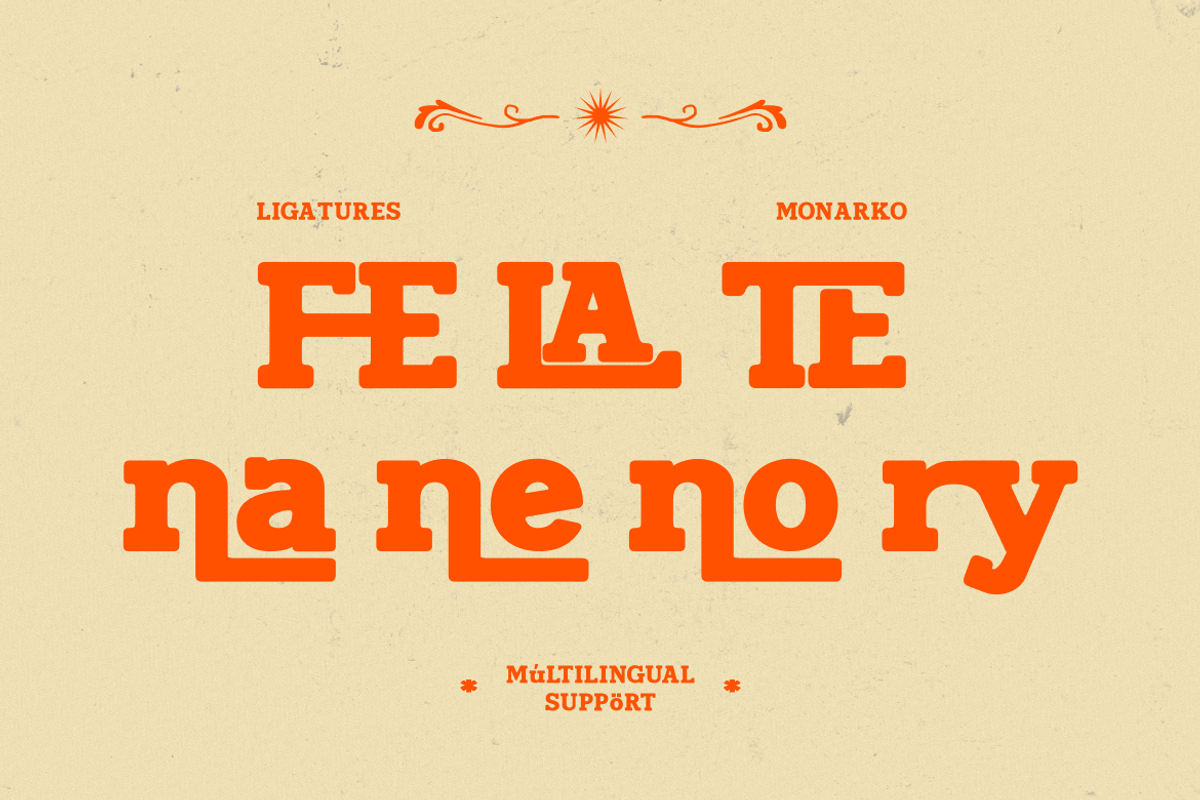 Monarko Western Slab Serif Font, a Slab Serif Font by Rasio Studio (Photo 4 of 7)