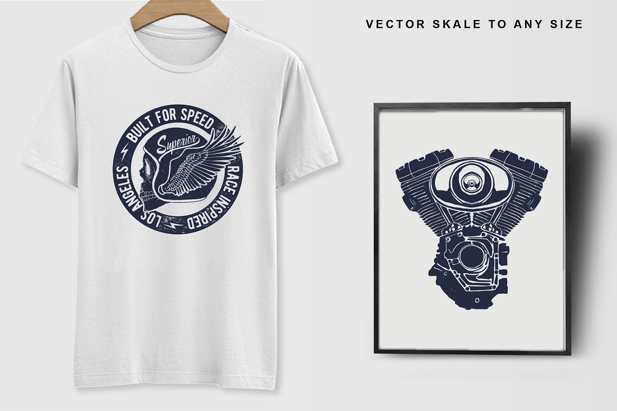 Vector motorcycle artworks, an Illustration by cd-design.co