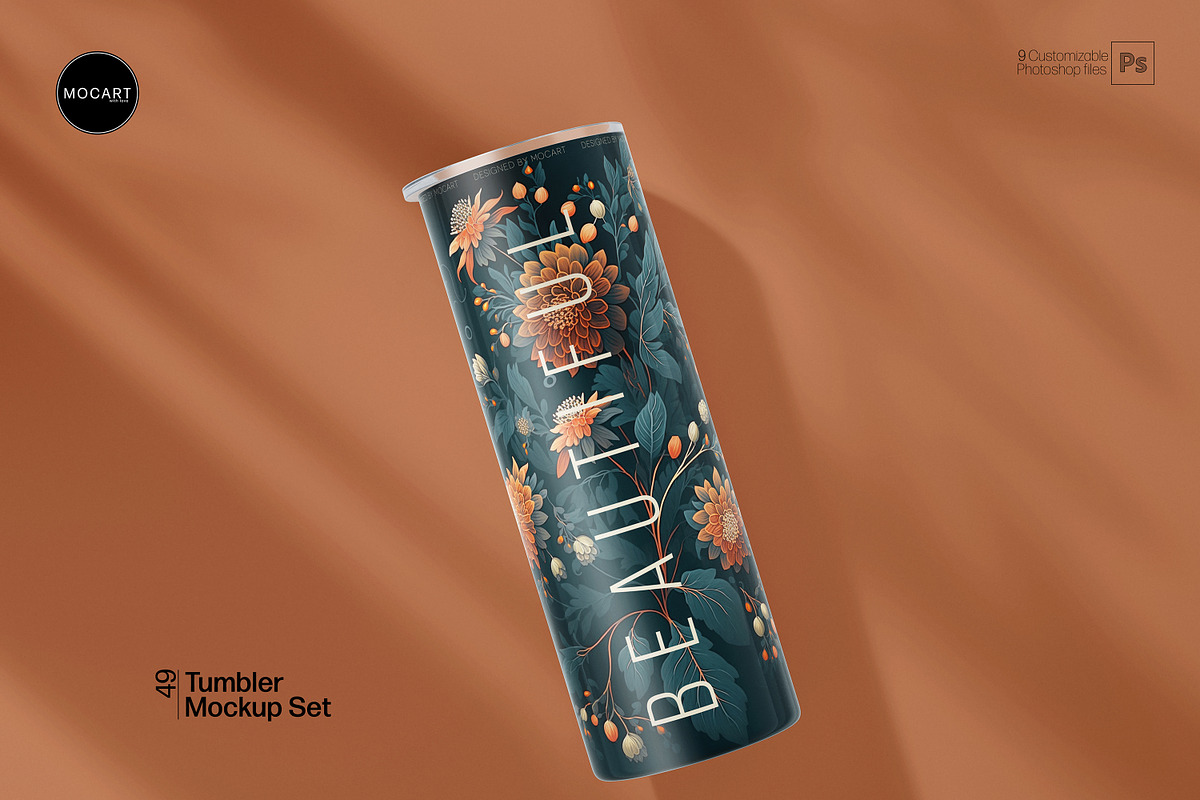 Tumbler Mockup Set v2, a Cups & Container Mockup by Mocart (Photo 5 of 11)