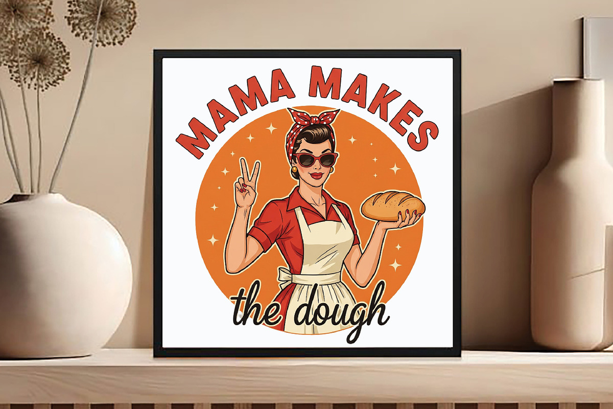 Funny Sourdough,Mama Makes the Dough, an Illustration by DreamCafeArt (Photo 4 of 7)