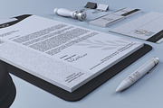 Gold And White Corporate Identity, a Stationery Template by Marvel (Thumbnail 4 of 5)