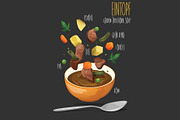 Eintopf. Vector illustration, a Food Illustration by AKOMIX (Thumbnail 1 of 2)
