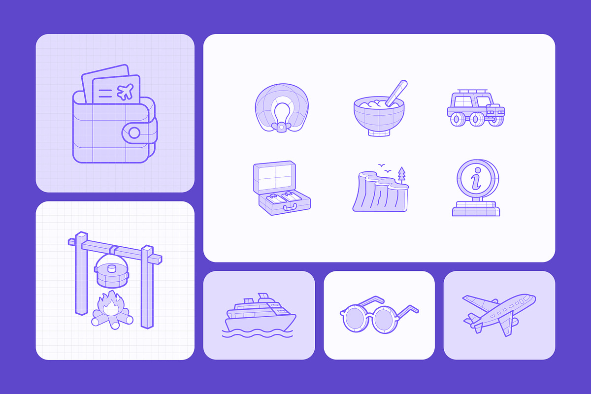 95 Travel and Leisure Icons, a Duotone Icon by Prosymbols (Photo 8 of 10)