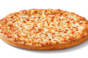 Classic pizza with melted mozzarella cheese and a golden crust b, a Photo by Studio ANNA