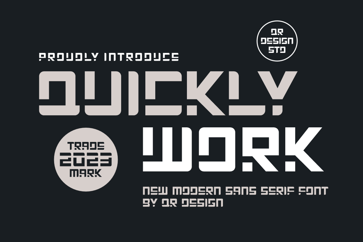 Quickly Work Bundle, a Sans Serif Font by QR Design Studio (Photo 1 of 12)