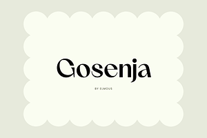 Gosenja – Elegant Summer Serif