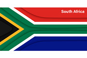 Paper cut flag of South Africa, a Texture Illustration by Vector Tradition (Thumbnail 3 of 3)