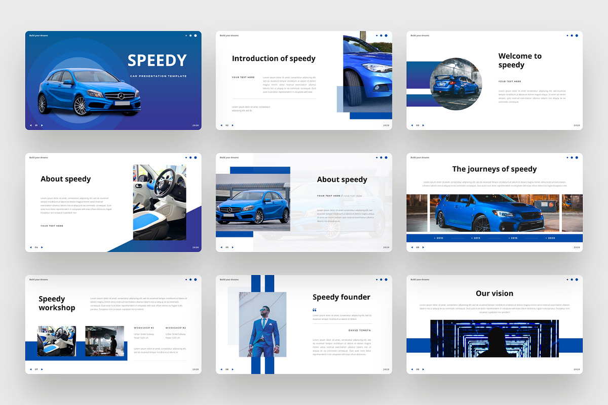 Speedy - Car Google Slides Template, a Presentation Template by BeadyLab (Photo 2 of 6)