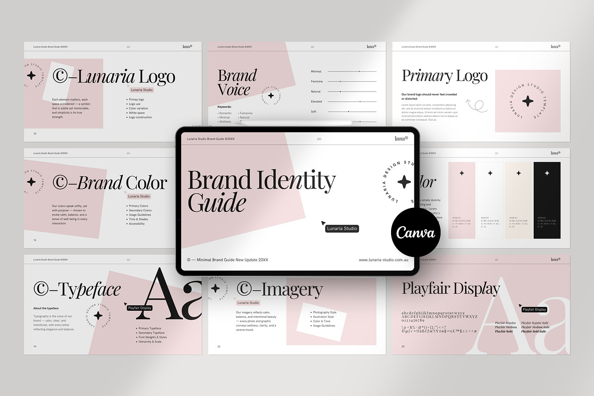 The Identity Guideline | Wellness, a Presentation Template by Lunaria (Photo 1 of 8)