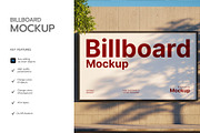 Billboard Mockup on Wall, a Product Mockup by graphypix (Thumbnail 2 of 4)