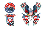 AMERICAN ICON & SYMBOLS bundel, an Object Illustration by grindstudio (Thumbnail 6 of 7)