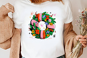 Watercolor Boho Christmas Clipart, an Illustration by Canvas Craft (Thumbnail 5 of 8)