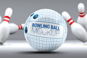 Bowling Ball Mock-Up, a Product Mockup by DesignRushMarket (Thumbnail 4 of 5)