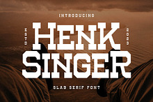 Henk Singer Slab Serif Font
