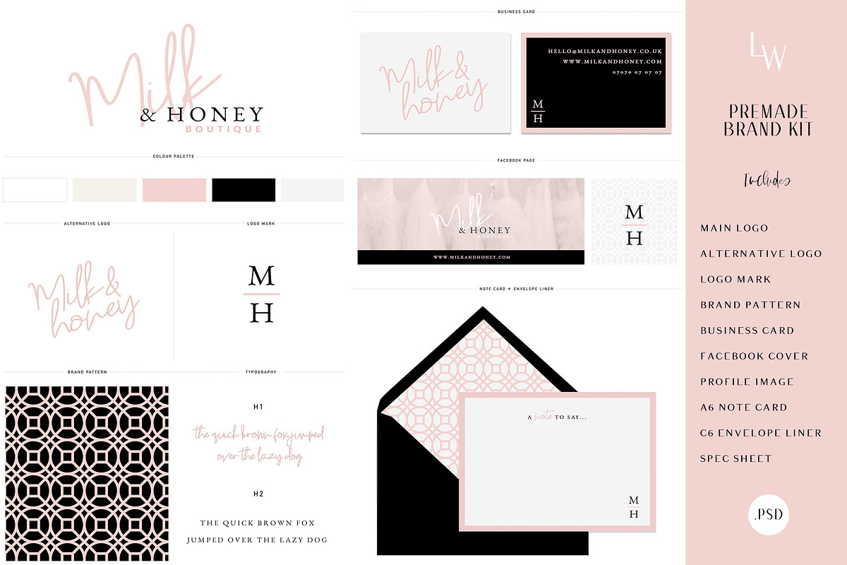 SALE! Premade Brand Kit Logo Design, a Branding & Logo Template by With Love Ethel (Photo 1 of 2)