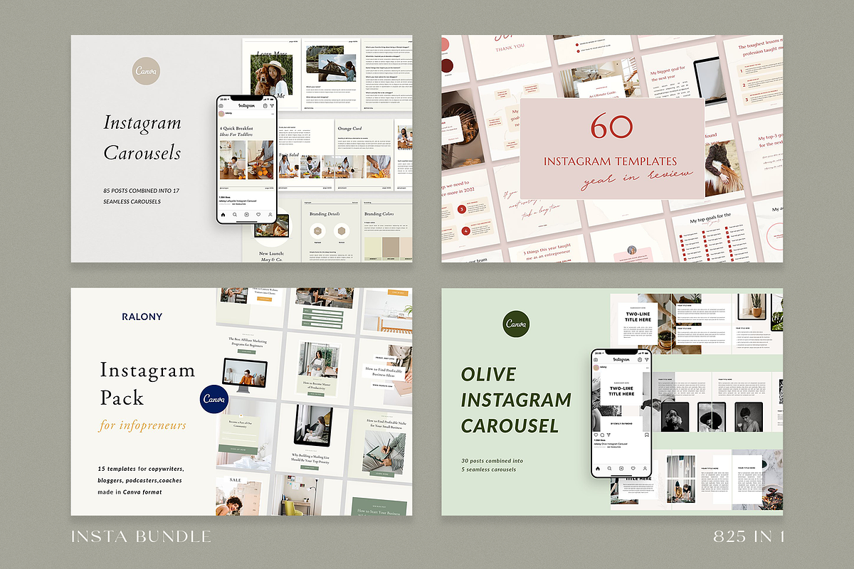 Ultimate Insta Bundle | Canva, a Social Media Template by Ralony (Photo 6 of 7)