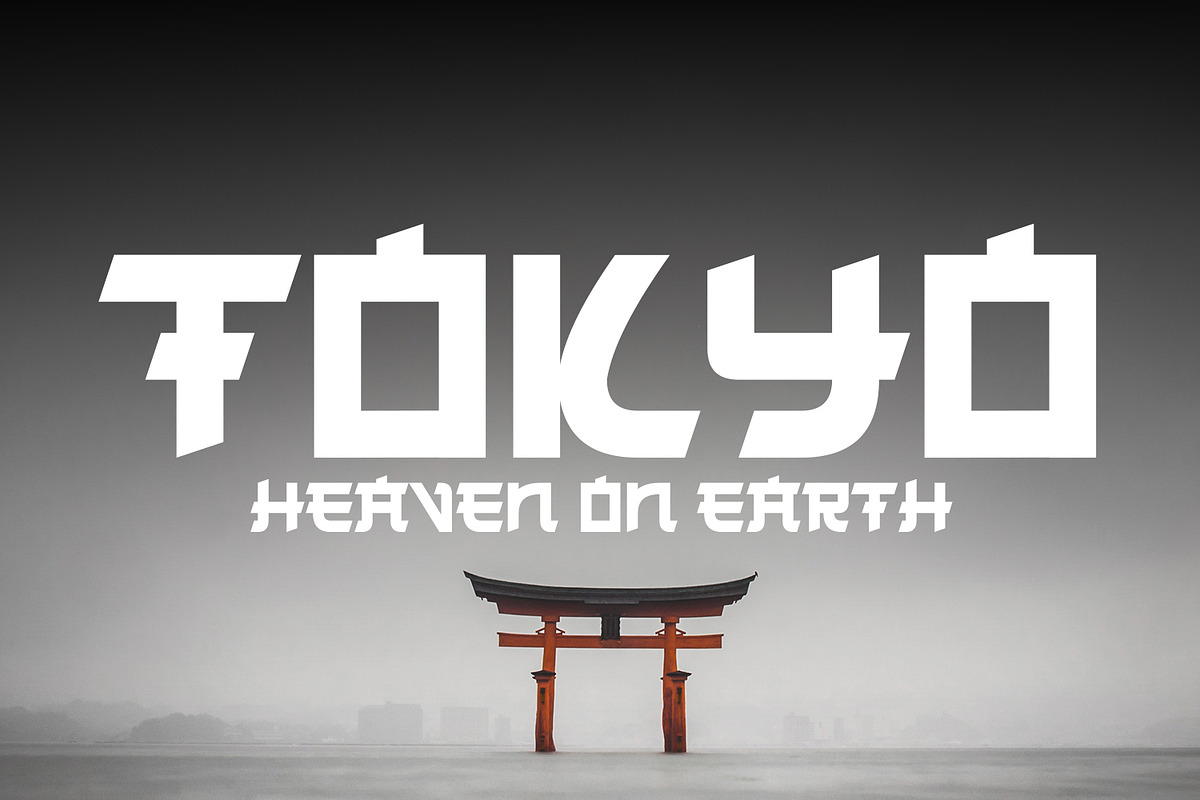 RAIKO – Japanese Inspired Futuristic, a Blackletter Font by OWPictures (Photo 7 of 11)